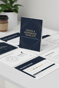130 Page Ebook Template | Coaching Course Template | For Freelancers, Coaches, Course Creators | Canva Workbook Template