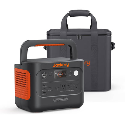 Jackery Solar Generator 1000 v2 and 200W Solar Panel,1070Wh,1500W AC