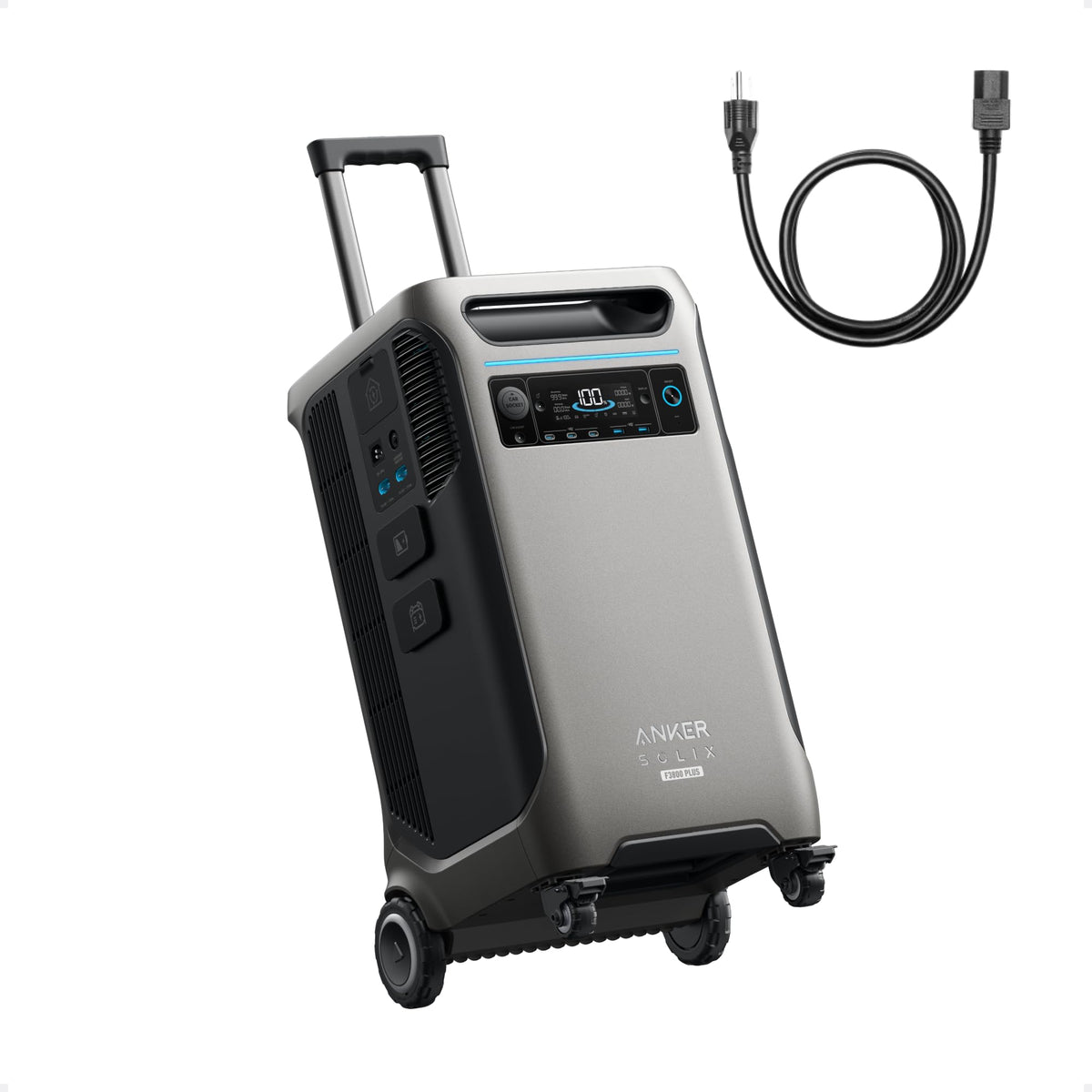 Anker SOLIX F3800 Plus Power Station with Transfer Kit and 400W Panel