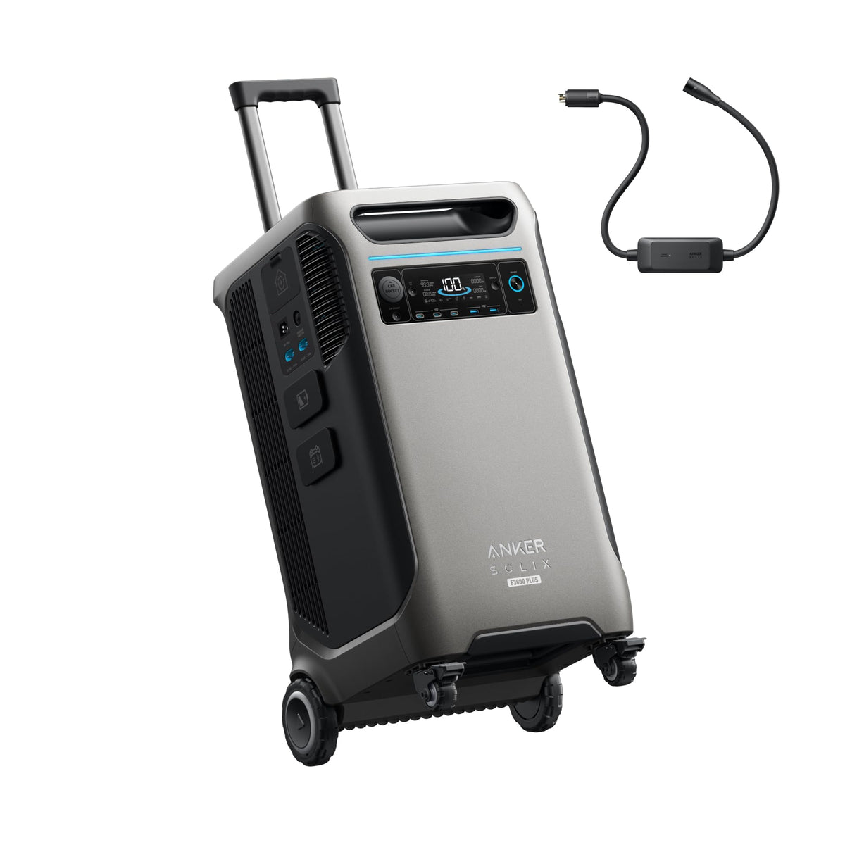 Anker SOLIX F3800 Power Station with Double Power Hub and 2 × 400W Panels