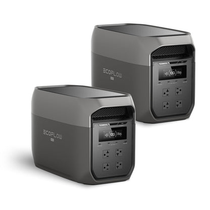EF ECOFLOW DELTA 3 MAX Portable Power Station with 220W Solar Panel, 2048Wh