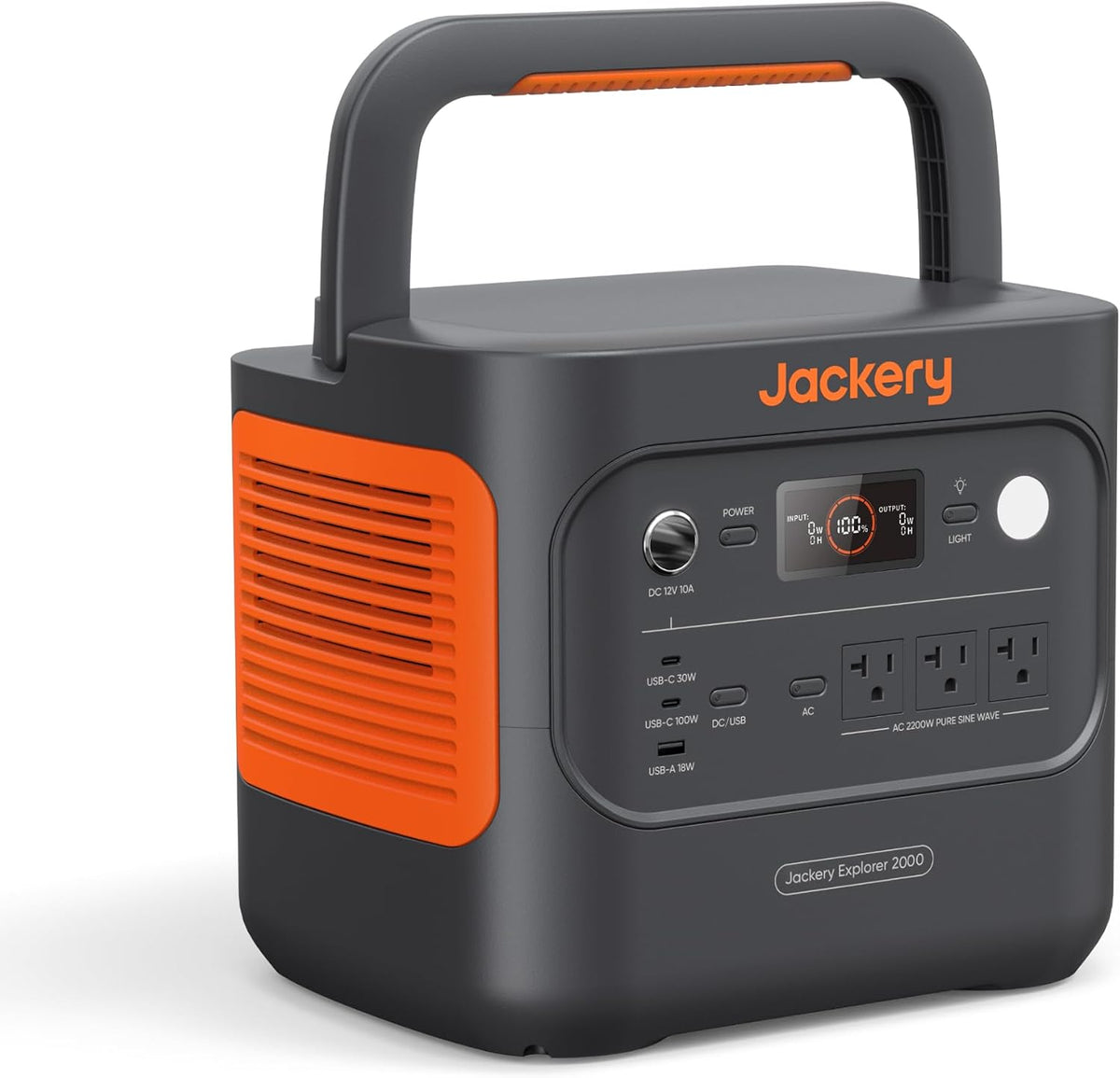 Jackery Explorer 2000 v2 Portable Power Station, 2042Wh, 2200W AC Output