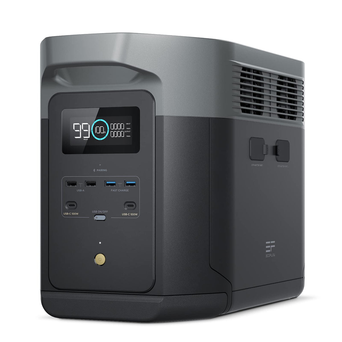 EF ECOFLOW DELTA 3 MAX Portable Power Station with 220W Solar Panel, 2048Wh