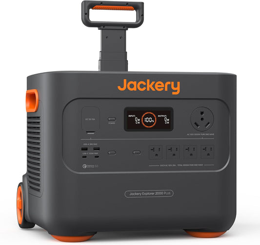 Jackery Explorer 2000 Plus Portable Power Station, 2042Wh, 3000W AC Output