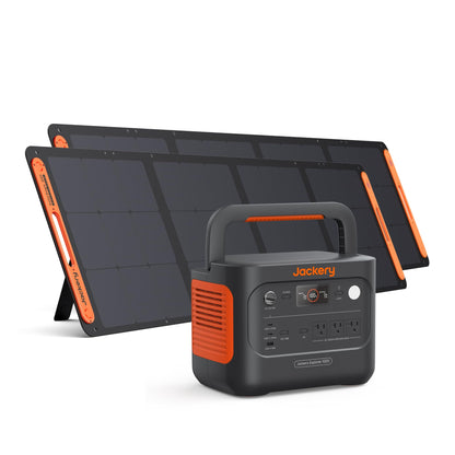 Jackery Solar Generator 1000 v2 and 200W Solar Panel,1070Wh,1500W AC