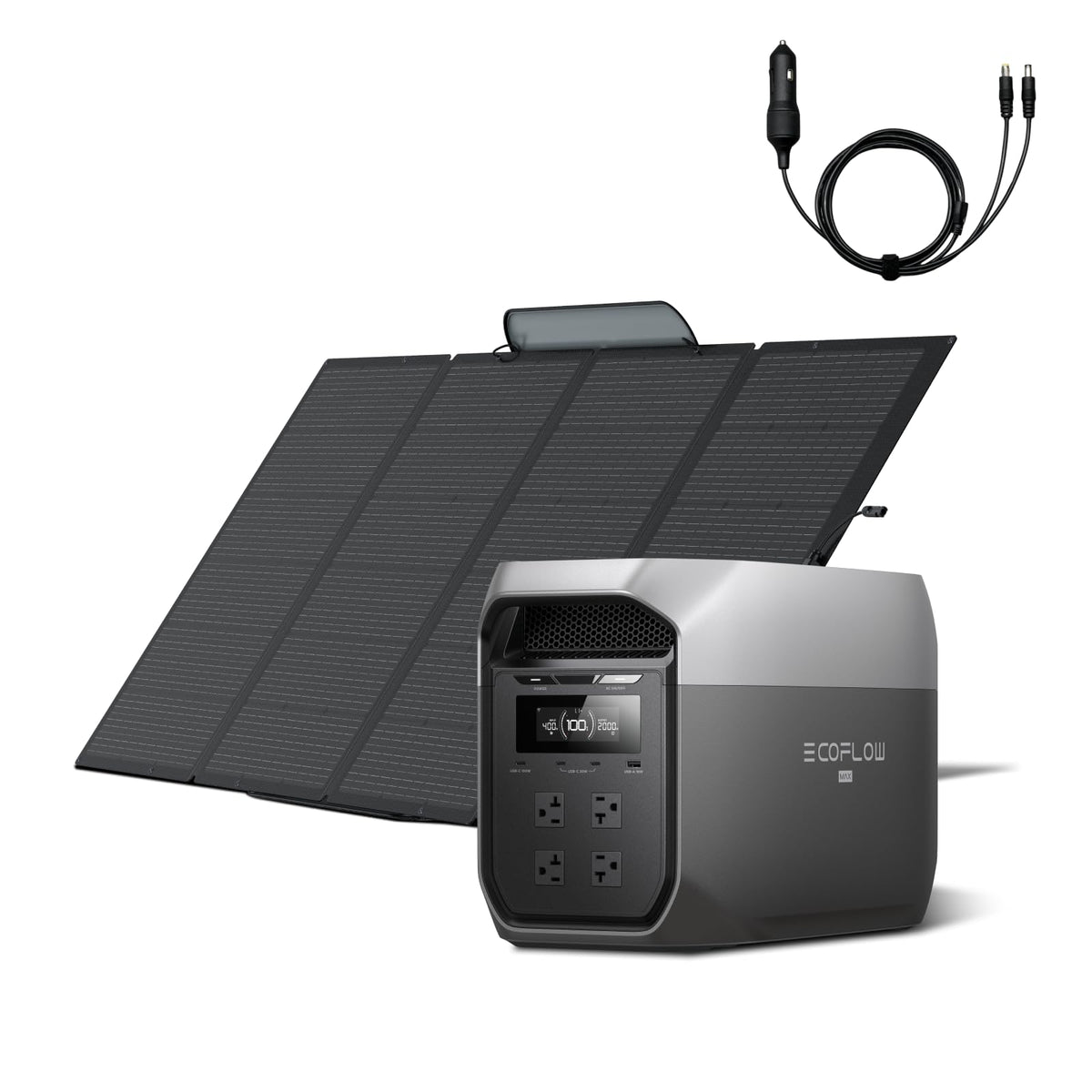 EF ECOFLOW DELTA 3 Max Portable Power Station, 2048Wh LFP Battery, 2400W