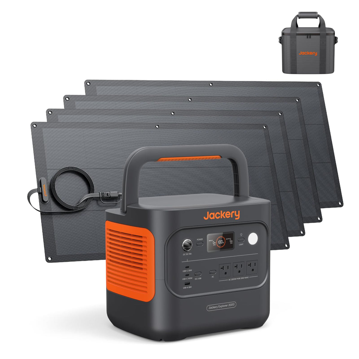 Jackery Explorer 2000 v2 Portable Power Station, 2042Wh, 2200W AC Output