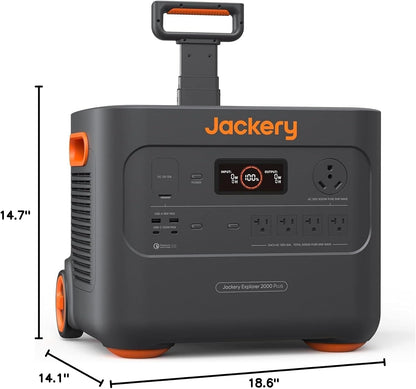 Jackery Explorer 2000 Plus Portable Power Station, 2042Wh, 3000W AC Output