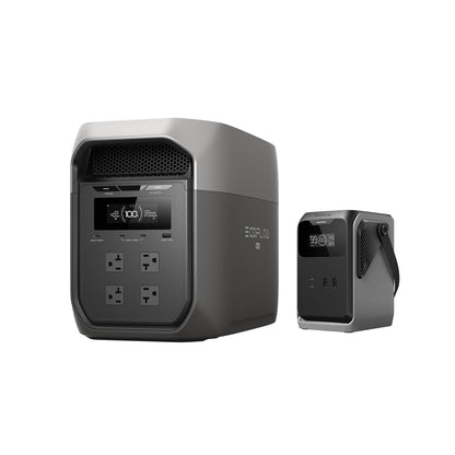 EF ECOFLOW DELTA 3 Max Portable Power Station, 2048Wh LFP Battery, 2400W