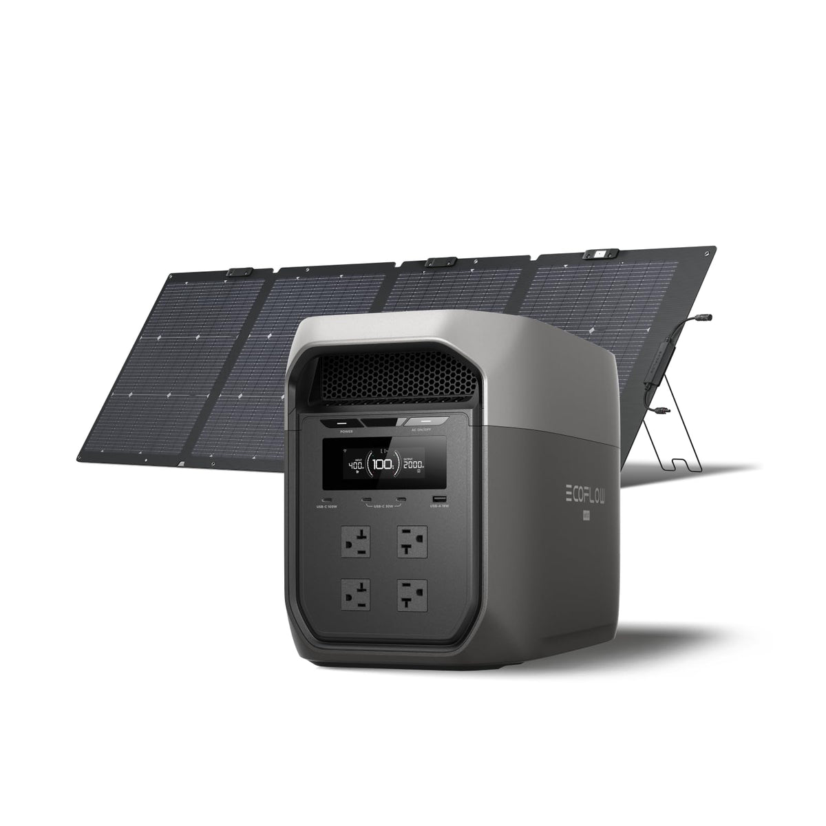 EF ECOFLOW DELTA 3 Max Portable Power Station, 2048Wh LFP Battery, 2400W