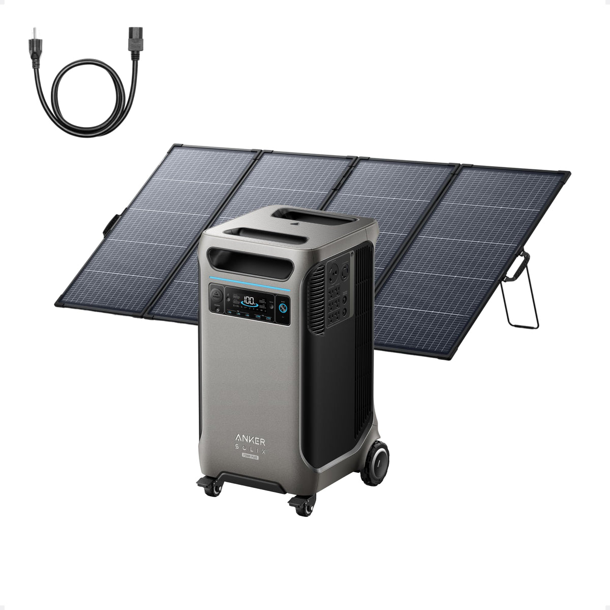 Anker SOLIX F3800 Plus Power Station with Expansion Battery and 400W Panel