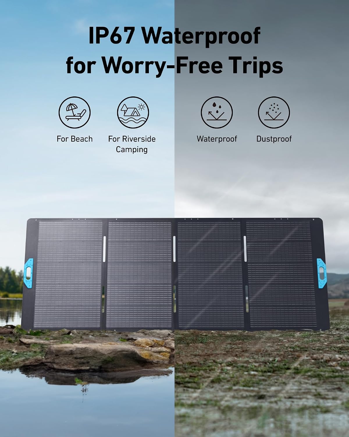 Anker SOLIX F3800 Portable Power Station and 400W Solar Panel, 3,840Wh