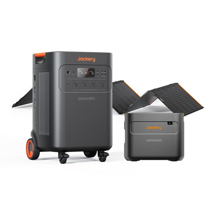 Jackery Solar Generator 5000 Plus with Protective Cover, 5040Wh LiFePO4 Battery Power Station, 120V/240V 7200W AC Output, Expandable to 60kWh, Essential Home Backup for Emergency, Power Outages