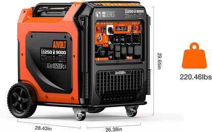 AIVOLT 11250W Dual Fuel Inverter Generator 50A for Home Backup