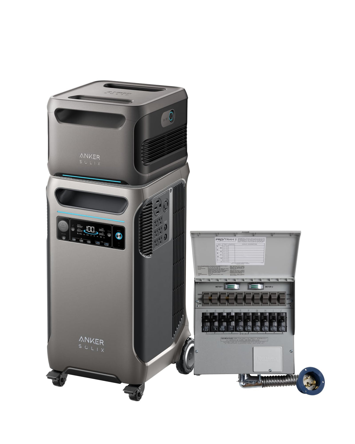 Anker SOLIX F3800 Portable Power Station and 400W Solar Panel, 3,840Wh