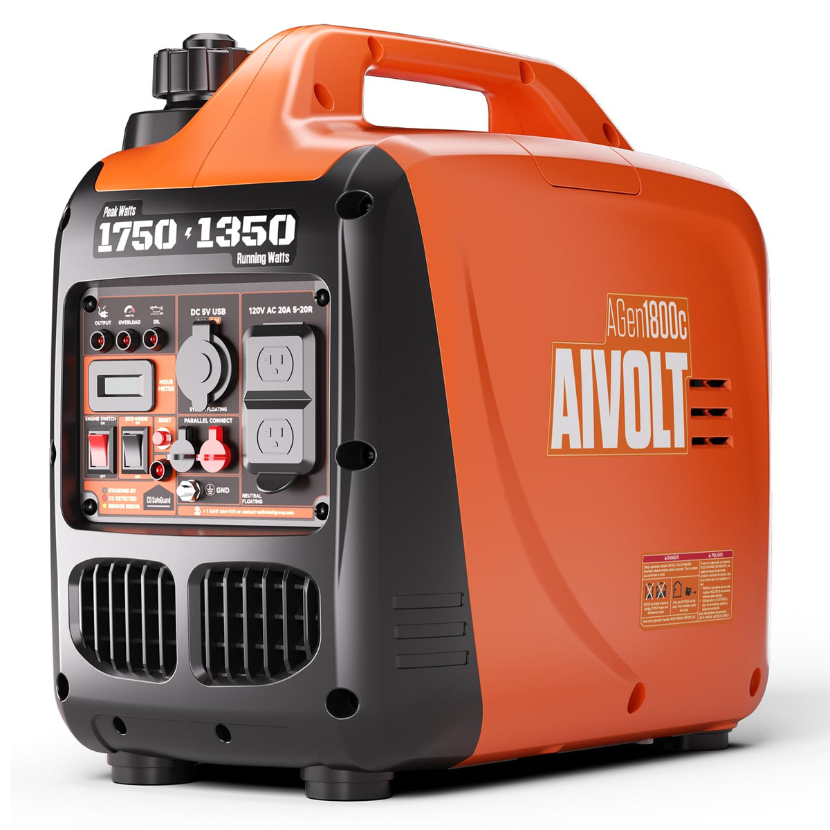 AIVOLT 11250W Dual Fuel Inverter Generator 50A for Home Backup