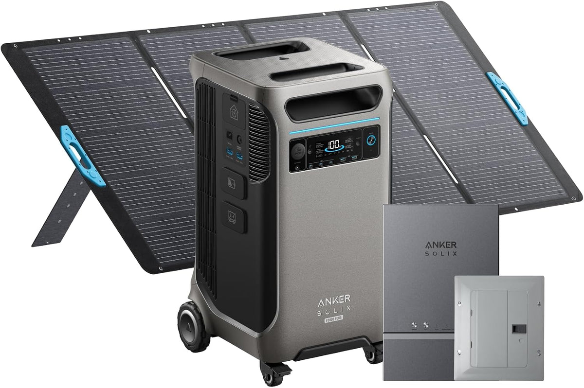 Anker SOLIX F3800 Plus Portable Power Station and Home Power Panel, 3,840Wh