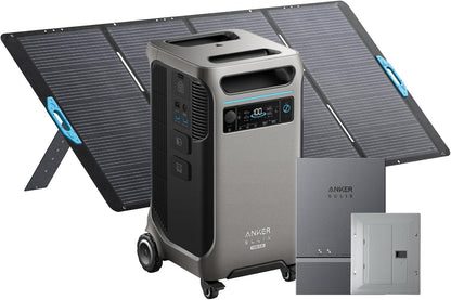 Anker SOLIX F3800 Plus Portable Power Station and Home Power Panel, 3,840Wh