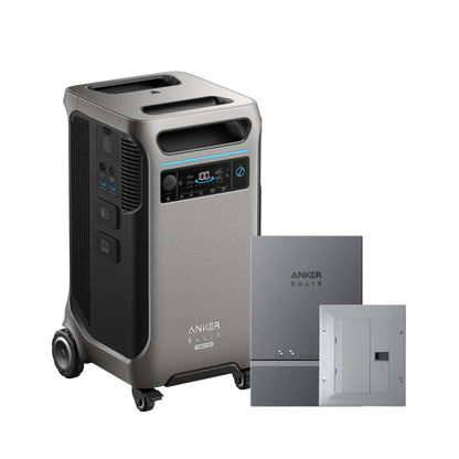 Anker SOLIX F3800 Plus Portable Power Station and 400W Solar Panel, 3,840Wh