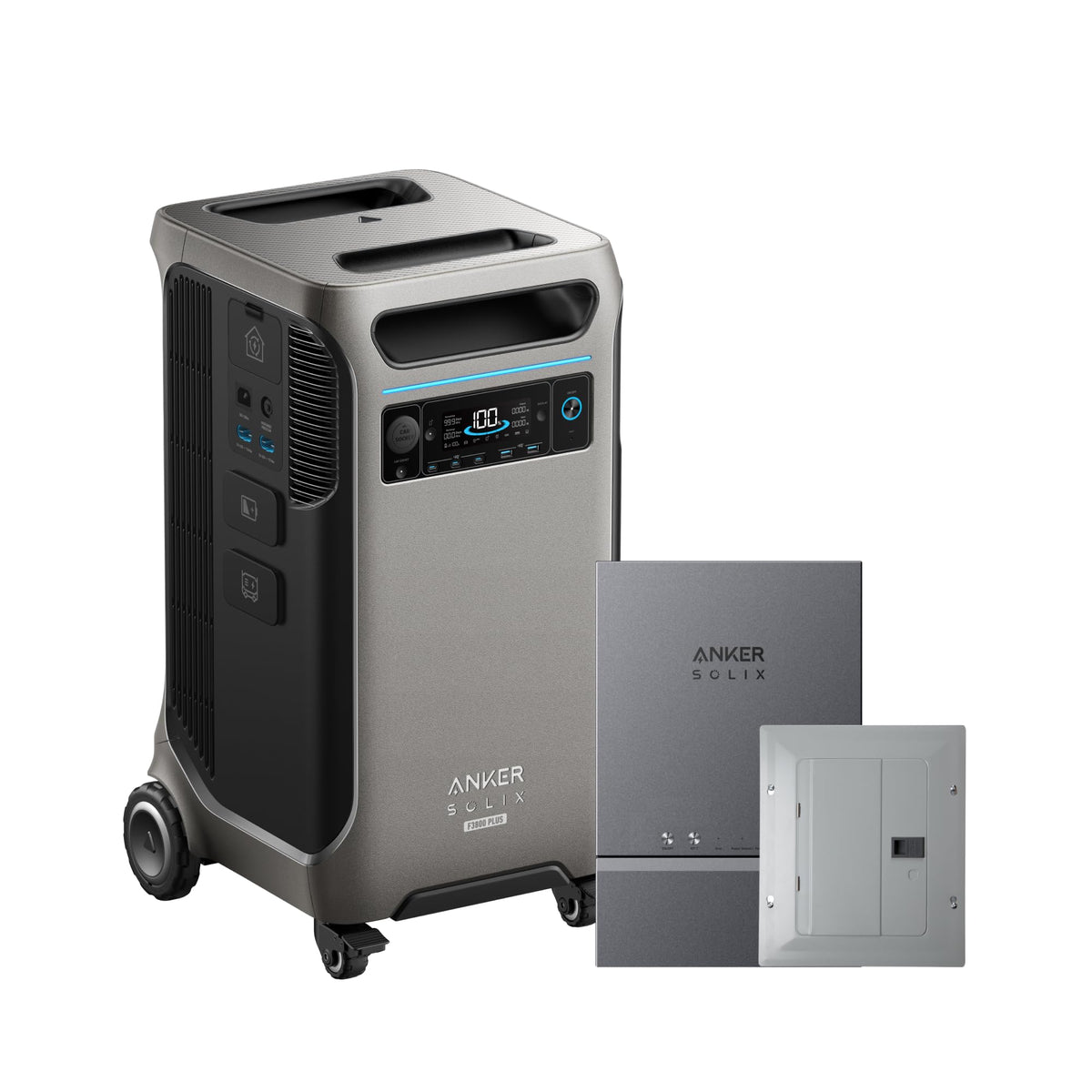 Anker SOLIX F3800 Plus Power Station with Expansion Battery and 400W Panel