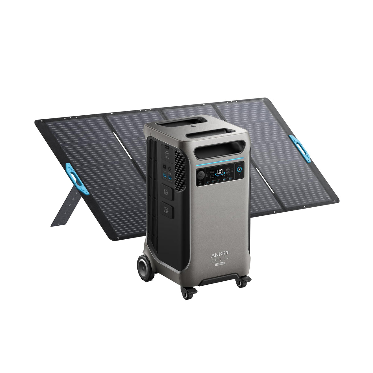 Anker SOLIX F3800 Plus Power Station with Expansion Battery and 400W Panel