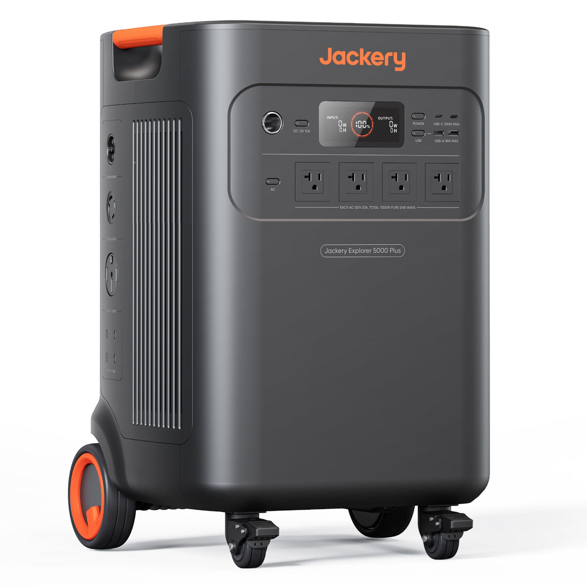 Jackery Solar Generator 5000 Plus with Protective Cover, 5040Wh LiFePO4 Battery Power Station, 120V/240V 7200W AC Output, Expandable to 60kWh, Essential Home Backup for Emergency, Power Outages