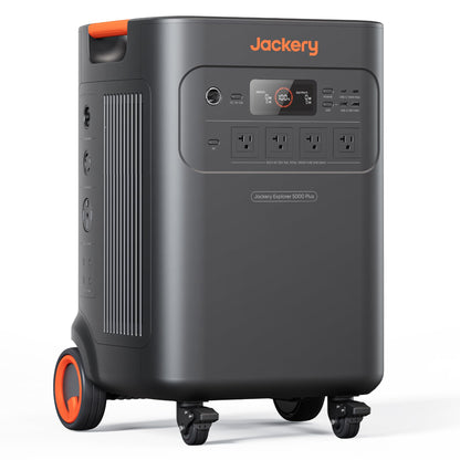 Jackery Solar Generator 5000 Plus with Protective Cover, 5040Wh LiFePO4 Battery Power Station, 120V/240V 7200W AC Output, Expandable to 60kWh, Essential Home Backup for Emergency, Power Outages