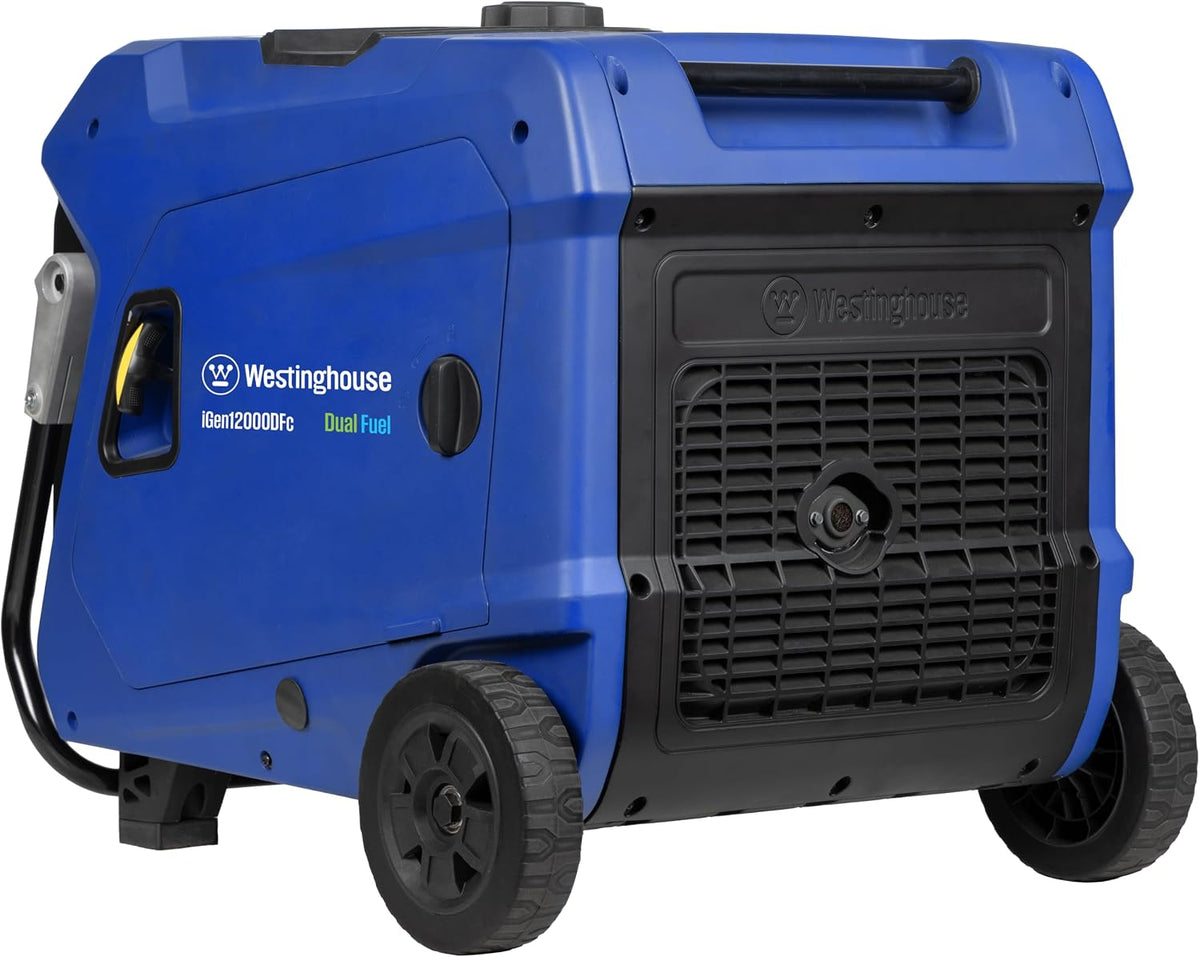 Westinghouse 12000 Peak Watt Dual Fuel Portable Inverter Generator, Remote Electric Start, Transfer Switch Ready, Gas and Propane Powered, Low THD - Safe for Electronics, Parallel Capable, CO Sensor
