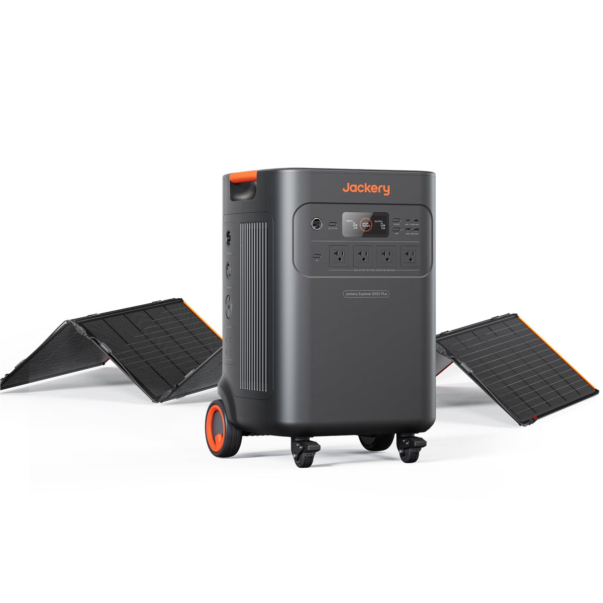 Jackery Solar Generator 5000 Plus with Protective Cover, 5040Wh LiFePO4 Battery Power Station, 120V/240V 7200W AC Output, Expandable to 60kWh, Essential Home Backup for Emergency, Power Outages