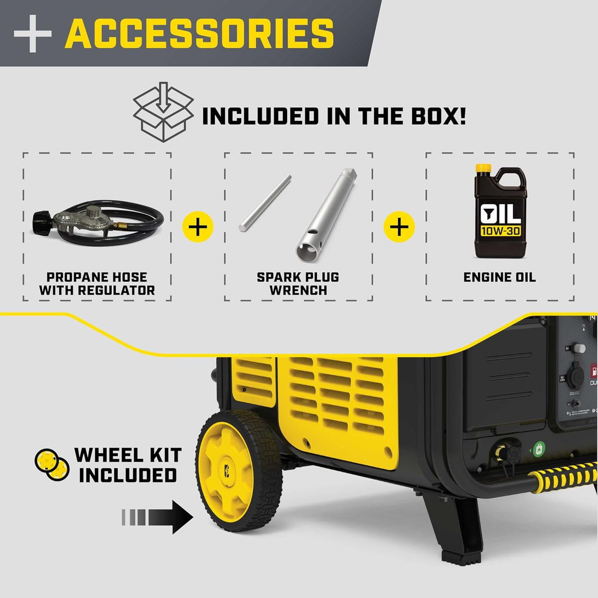 Champion 11,000-Watt Electric Start Dual Fuel Portable Inverter Generator
