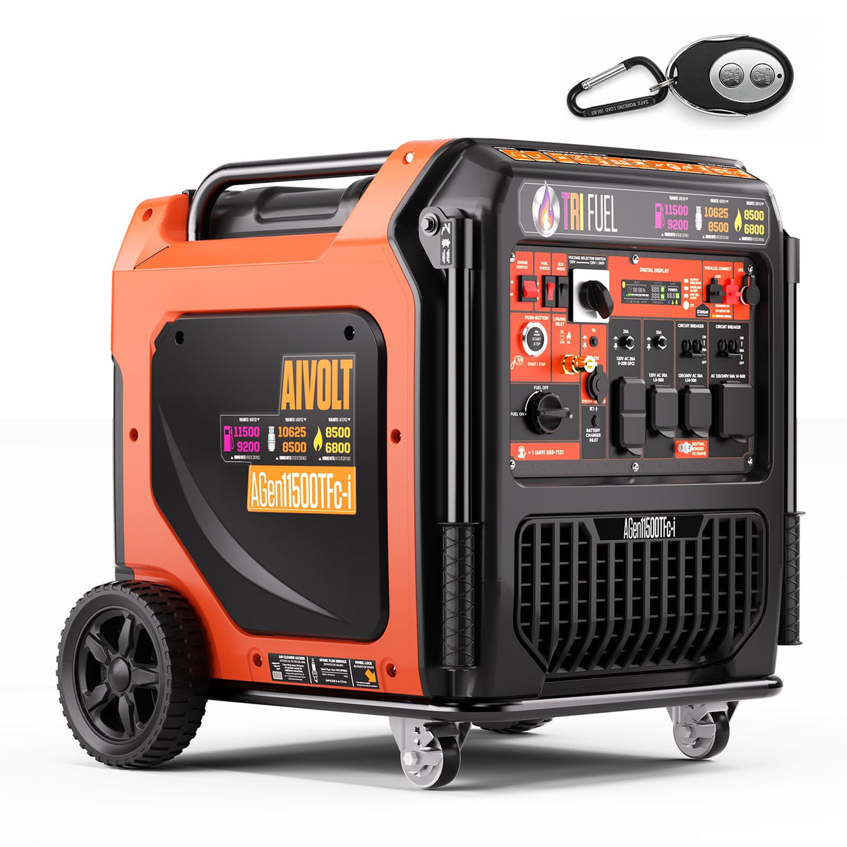 AIVOLT 11250W Dual Fuel Inverter Generator 50A for Home Backup