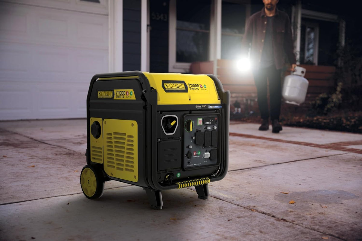 Champion 11,000-Watt Electric Start Dual Fuel Portable Inverter Generator