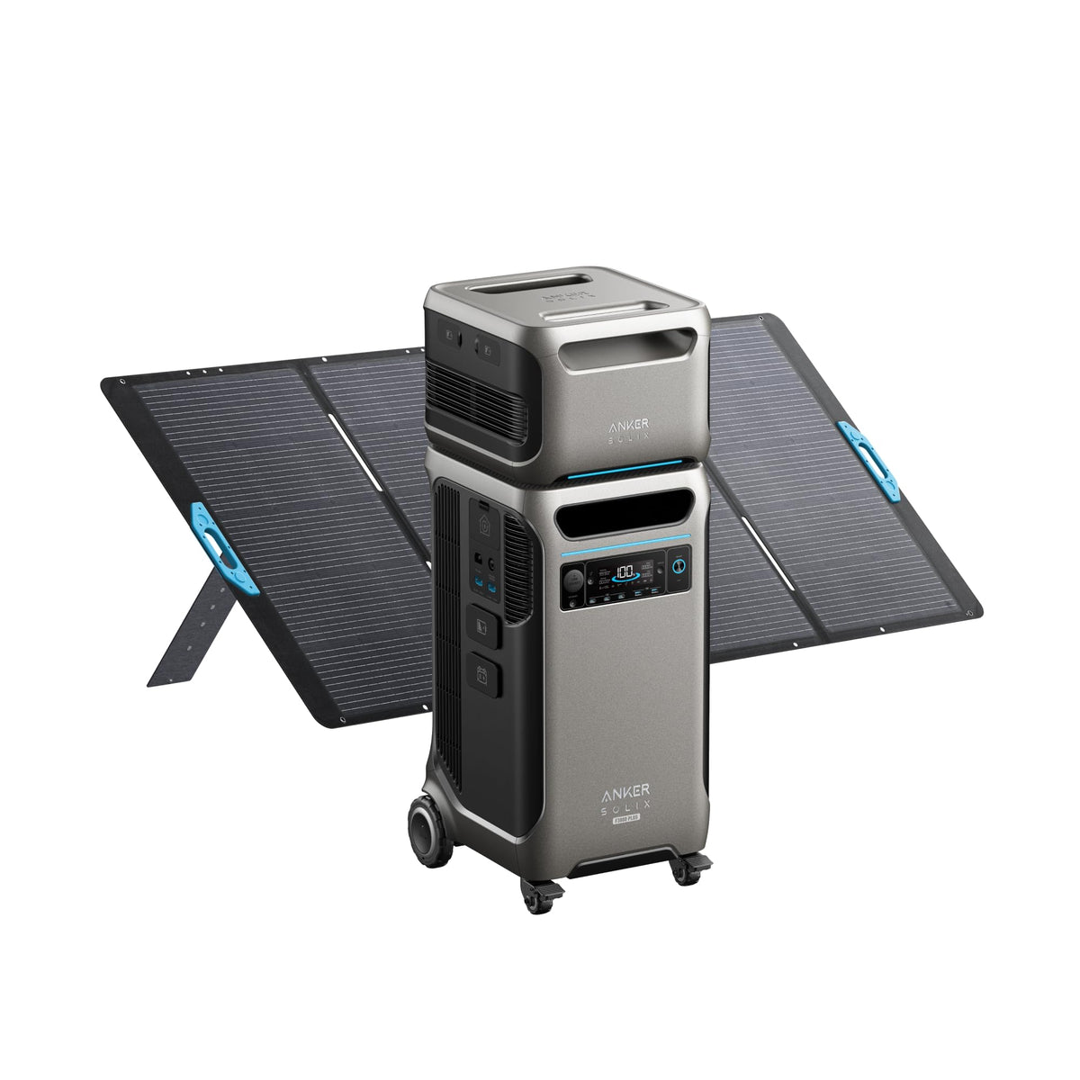 Anker SOLIX F3800 Power Station with Double Power Hub and 2 × 400W Panels