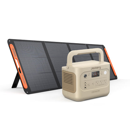 Jackery Solar Generator 1000 v2 and 200W Solar Panel,1070Wh,1500W AC