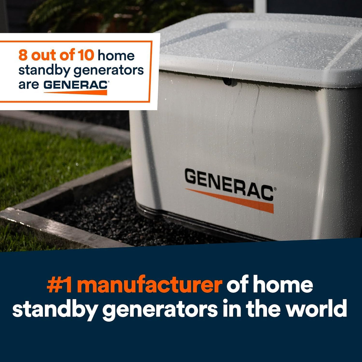 Generac 10kW Whole Home Generator, Transfer Switch & Cellular Capability