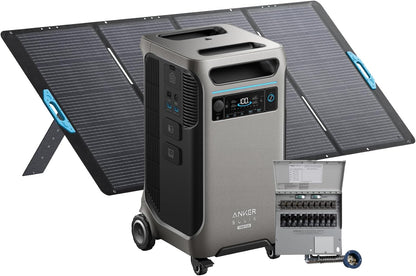 Anker SOLIX F3800 Plus Power Station with Transfer Kit and 400W Panel