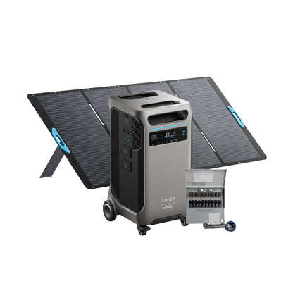 Anker SOLIX F3800 Plus Portable Power Station and 400W Solar Panel, 3,840Wh