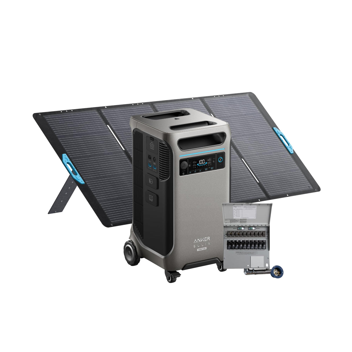 Anker SOLIX F3800 Plus Power Station with Expansion Battery and 400W Panel
