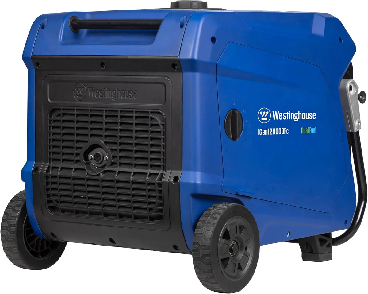 Westinghouse 12000 Peak Watt Dual Fuel Portable Inverter Generator, Remote Electric Start, Transfer Switch Ready, Gas and Propane Powered, Low THD - Safe for Electronics, Parallel Capable, CO Sensor