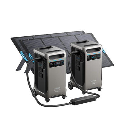 Anker SOLIX F3800 Plus Power Station with Expansion Battery and 400W Panel