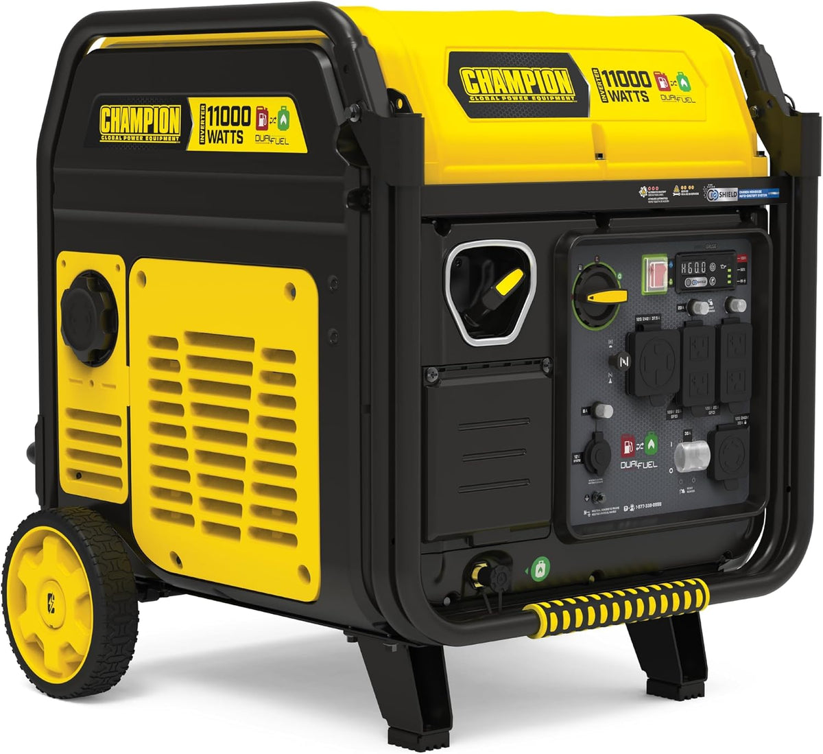 Champion 11,000-Watt Electric Start Dual Fuel Portable Inverter Generator