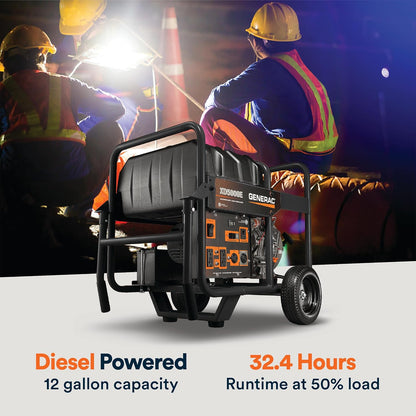 Generac 5,500 Starting Watt Diesel Powered Portable Generator