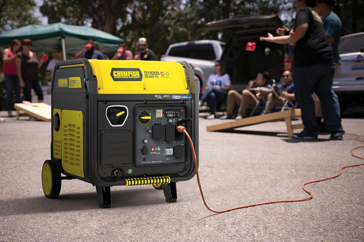 Champion 11,000-Watt Electric Start Dual Fuel Portable Inverter Generator