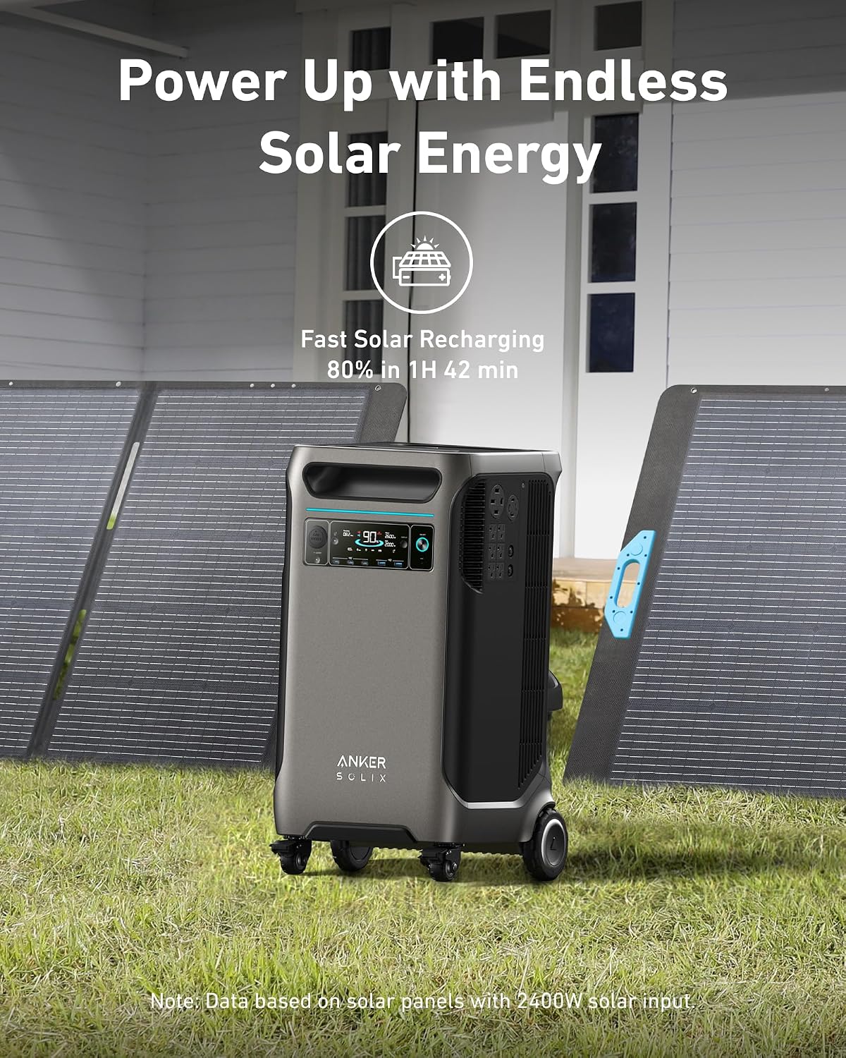 Anker SOLIX F3800 Portable Power Station, 3,840Wh