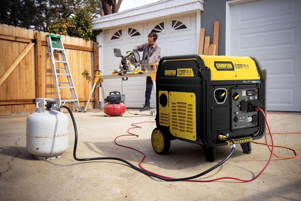 Champion 11,000-Watt Electric Start Dual Fuel Portable Inverter Generator