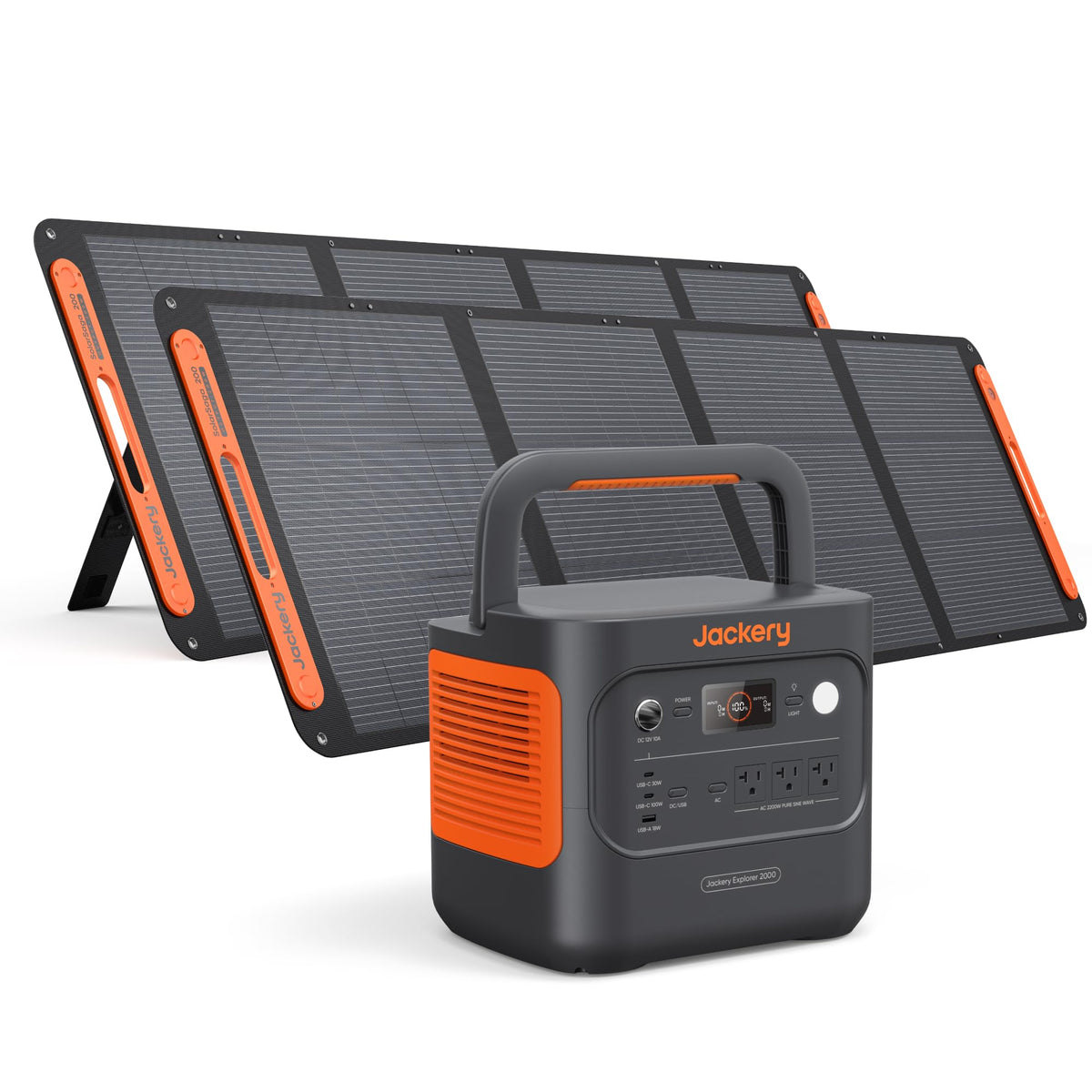Jackery Explorer 2000 v2 Portable Power Station, 2042Wh, 2200W AC Output