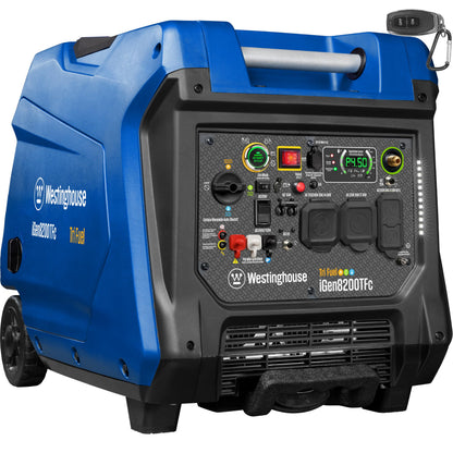 Westinghouse 12000 Peak Watt Dual Fuel Portable Inverter Generator, Remote Electric Start, Transfer Switch Ready, Gas and Propane Powered, Low THD - Safe for Electronics, Parallel Capable, CO Sensor