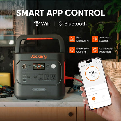 Jackery Explorer 2000 v2 Portable Power Station, 2042Wh, 2200W AC Output