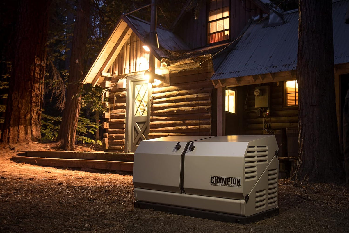 Champion Power Equipment 100837 14kW Home Standby Generator System, 200-Amp aXis Automatic Transfer Switch