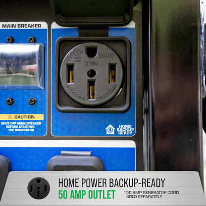 DuroMax XP15000HX 15,000-Watt Dual Fuel Portable Generator - Gas & Propane, Remote Electric Start, Whole Home Power Backup, Transfer Switch Ready, RV & Emergency Ready